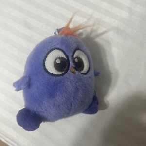 Angry Birds Hatchlings 4 Zoll lila Plüsch orange Haare 2018 Toy Factory Provio Clip - Bild 1 von 6
