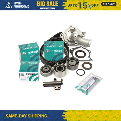 Kit de correa de distribución juego de bomba de agua apto para 99-05 Mitsubishi Galant Chrysler Sebring 2.4L Foto 1 de 4
