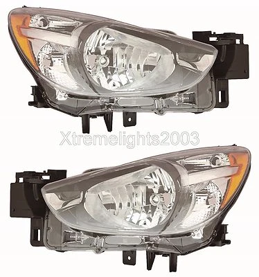 MAZDA 2 2016 LEFT RIGHT HEADLIGHTS HEAD LIGHTS FRONT LAMPS PAIR NEW - Image 1 of 3