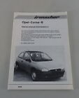 Manuel de Réparation Opel Corsa B Irmscher Coulissant D4 Support 09/1996