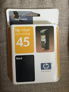 HP Inkjet 45 Print Cartridge Black New Old Stock 51645A Sealed.. - Picture 1 of 2