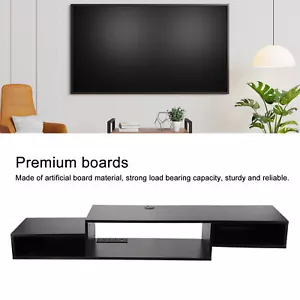 Floating TV Cabinet Modern Strong Load Bearing Wall Mounted TV Cabinet - Picture 1 of 12