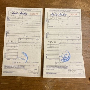 Vintage Brooks Brothers London Receipts 1984 - Picture 1 of 6