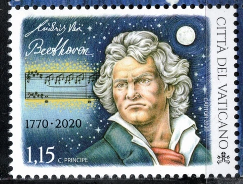 2020 Vatican Beethoven MNH Cover