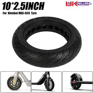 10X2.5 42MM Slot Solid Tyre Electric Scooter Honeycomb 10 Inch Wheel for Max G30 - Picture 1 of 12