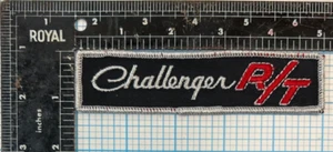 VINTAGE CHALLENGER R/T DODGE AUTOMOBILE CAR SOUVENIR 5" SEW ON PATCH - Picture 1 of 2