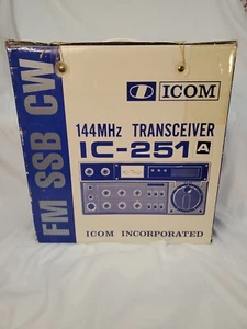 ICOM, IC-251A, 144 MHz All Mode Transceiver With Microphone & Extras! VINTAGE - Picture 1 of 24