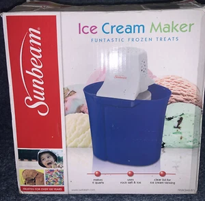 Sunbeam FRSBCB40-BLS. 4 Quart Ice Cream Frozen Yogurt & Treats Maker - Picture 1 of 12