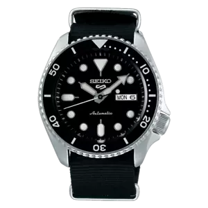 Seiko 5 Sports Automatic Black Dial Nylon Analogue Men's Watch SRPD55K3 DE*2 - Bild 1 von 4
