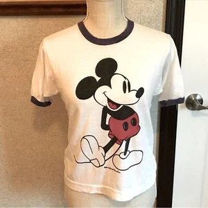Vintage Single Stitch Mickey Mouse Tee Shirt Size Small No Tag - Picture 1 of 10