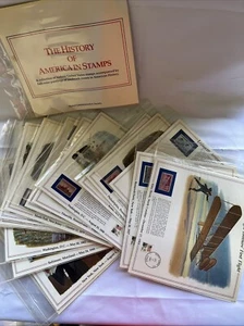 La historia de América en estampillas, 32 paneles de estampillas de recuerdo - Imagen 1 de 19