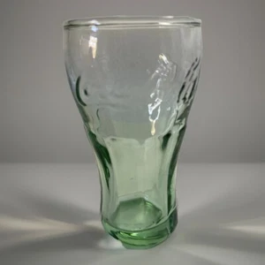 Coca Cola Mini Schnaps-/Saftglas 3,25" erhabener Schriftzug grüne Tönung Tasse MENGE 3 - Bild 1 von 5