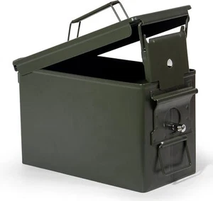 Munitionskiste, US Ammo Box, Patronenbox, Aufbewahrungsbox (Abschließbar-30cm) - Bild 1 von 6