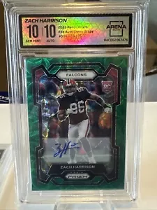 2023 panini prizm Arena Club 10 Zach Harrison Green Scope/75 Auto - Picture 1 of 4