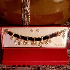 Guess Los Angeles Armband 7,5" mit Ohrringen kostenloser Versand - Bild 1 von 2