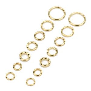 200pcs Stainless Steel Open Jump Ring Gold Split Rings For Diy Jewelry Making - Picture 1 of 2