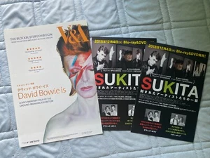 David BOWIE IS Japan RARE flyer pair V&A EXHIBITION 2nd version! ZIGGY STARDUST - Picture 1 of 6