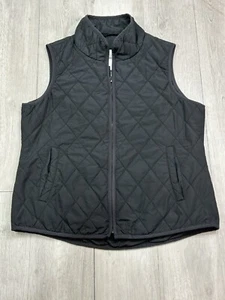 Coldwater Creek Women’s Full Zip Black Quilted Puffer Best Size Small - Picture 1 of 5