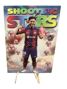 2023-24 Topps Chrome UEFA Shooting Stars Refractor #98-7 Vitor Roque, FC Barcelo - Picture 1 of 2