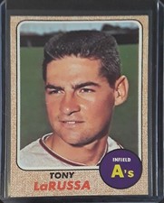 1968 Topps Tony LaRussa #571 baseball card Oakland Athletics SHARP!
