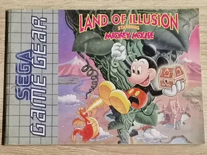 MICKEY MOUSE LAND OF ILLUSION SEGA GAME GEAR GAMEGEAR NOTICE SEUL MANUAL ONLY 2 - Imagen 1 de 1