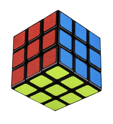 Speed Cube 3x3 Smooth Turning Magic Cube 3x3x3 Brain Teaser Puzzle Cube Sticker - Image 1 of 4