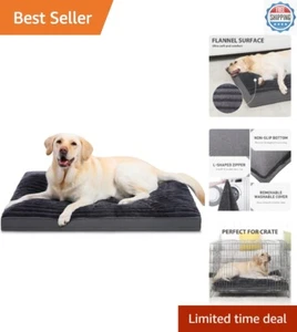 Large Dog Bed Washable with Removable Cover Waterproof, Dog Crate Beds for XL... - Picture 1 of 9