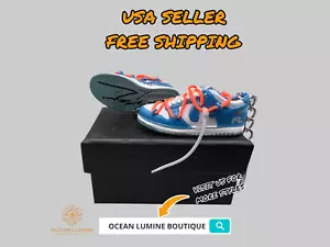 SB Dunk Low 3D Mini Sneaker Keychain, Basketball Sneaker Collectible Box Options - Picture 1 of 9