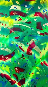 Martedì Grasso di Floyd Snyder Tela Acrilica Originale Contemporanea Astratta 15x30 - Foto 1 di 1
