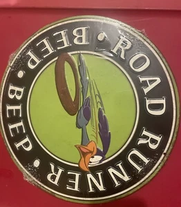 Plymouth Road Runner Round 12" Metal Embossed Sign Looney Tunes New Jn - Picture 1 of 3