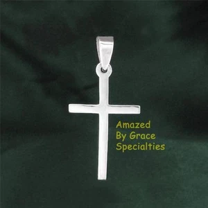 Semplice E Semplice Croce Ciondolo IN 925 Argento Sterling - Add le Tue Catena - Foto 1 di 3
