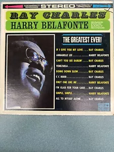 RAY CHARLES-HARRY BELAFONTE~The Greatest Ever!-split lp on CORONET CXS-203 - Picture 1 of 4