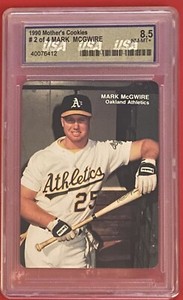 1990 Mother's Cookies Mark McGwire #2 USA 8.5 NM-MT+ Oakland A’s Athletics