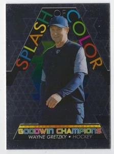 2022 UD Goodwin Champions #SCP30 Wayne Gretzky Splash of Color Platinum - Picture 1 of 2