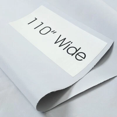 99.9% Blackout Drapery Lining Fabric White Sold By Yard 110" Wide Light Weight - Image 1 of 4