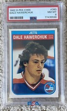 1982 O-PEE-CHEE #380 Dale Hawerchuk RC HOF PSA 8 Well Centered