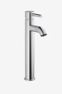 Single Hole Single-Handle Vessel Bathroom Faucet with Drain in Chrome - Picture 1 of 4