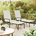 Sun Loungers With Footrest Lounge Sofa Outdoor Day Bed Pe Rattan 2x Vidaxl
