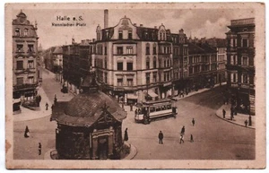 Cartolina Hall Saale Rannischer Platz tram - Foto 1 di 2