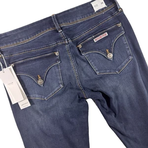 HUDSON Collin Skinny Ankle Jeans Women's 28 Stretch Flap Pockets Dark Wash NEW - Picture 1 of 9