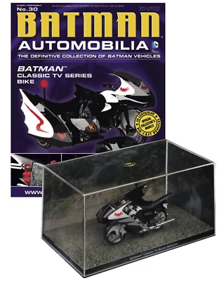 Eaglemoss BATMOBILE Automobilia журнал #30 • BATMAN CLASSIC TV SERIES BATCYCLE - Изображение 1 из 2