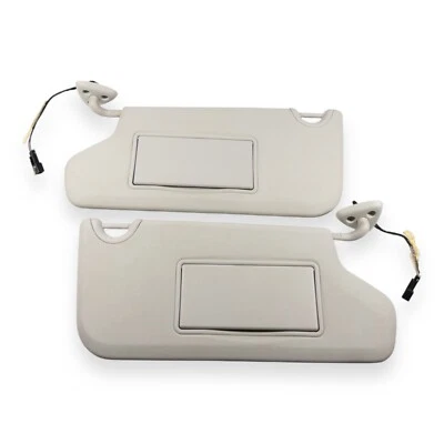 Комплект из пары солнцезащитных козырьков со стороны водителя и пассажира Dodge Journey 2009-2020 годов выпуска белый кремовый - Изображение 1 из 4