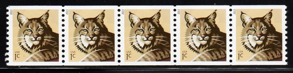 #4802  2013 Bobcat  WAG  Strip/5 - MNH - Image 1 of 1