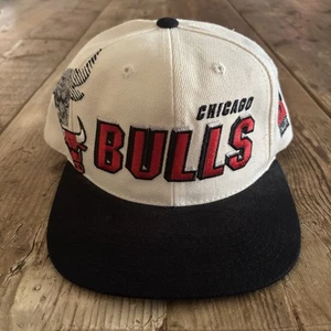 Vintage 90s Chicago Bulls Shadow Hat Sports Specialties Snapback Cap Jordan - Picture 1 of 10