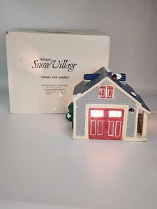 Department 56 The Original Snow Village Single Car Garage 5125-0 - Picture 1 of 15