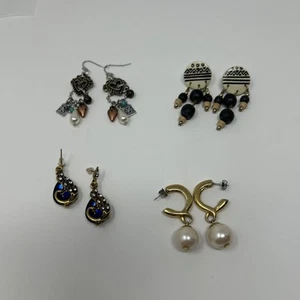 Konvolut 4 Paar Ohrringe für Ohrlöcher  - Bild 1 von 5