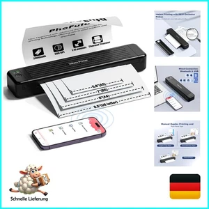 Mobiler Drucker - Bluetooth Drucker Klein für Handy Tragbarer Drucker, Upgrad... - Bild 1 von 9