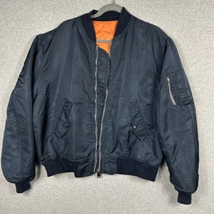 Vintage Military Jacket Size 48 T MA-1 Flight Bomber Made In USA Spiewak & Sons - Picture 1 of 16