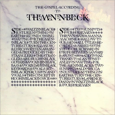 The Stranglers ‎– The Gospel According To The Meninblack vinyl rock LP 1981 punk - Image 1 of 2