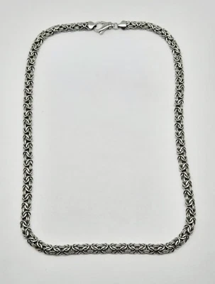 Atasay Kuyumculuk AK925 серебро плоский византийский ожерелье 20» длиной 22,8 г - Изображение 1 из 4